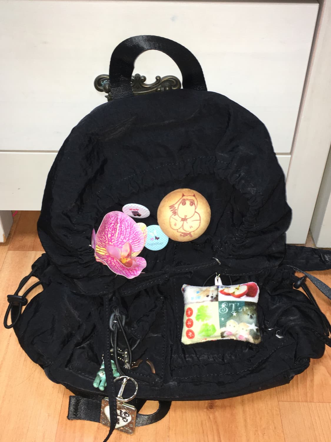 일본빈티지 모리걸 백팩 하구미 카모메산장 애니원모어 지구네 모리노가토 상품이미지1