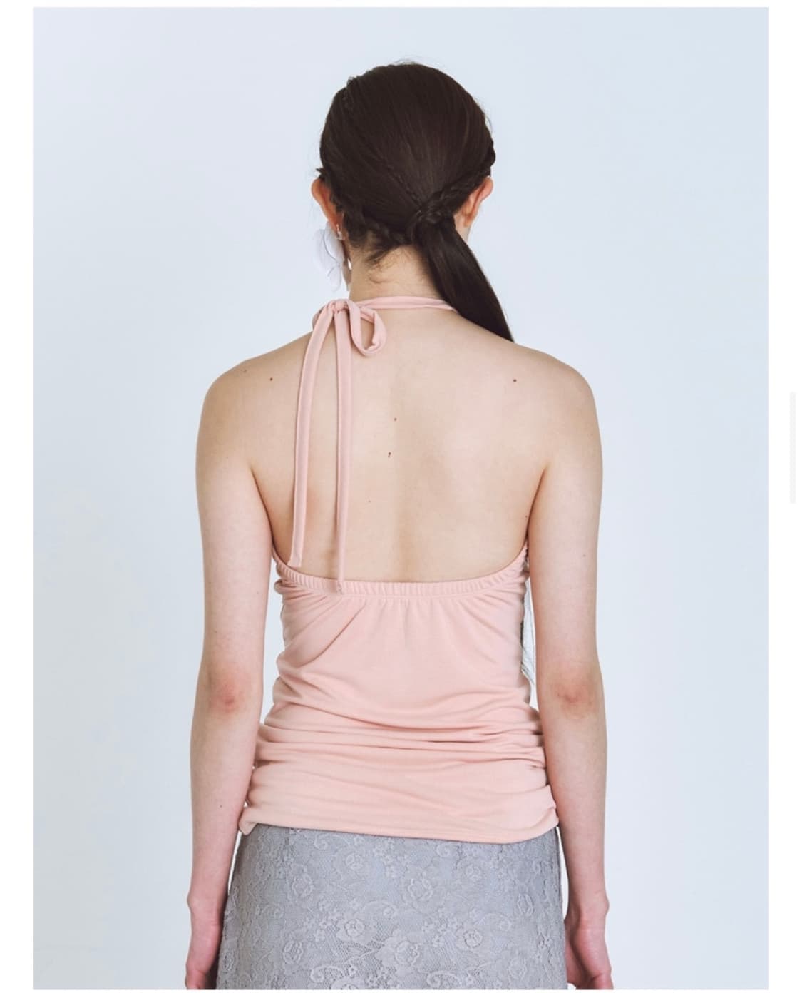 COLOCYNTH SILKY LINE HALTERNECK T-SHIRTS 상품이미지4