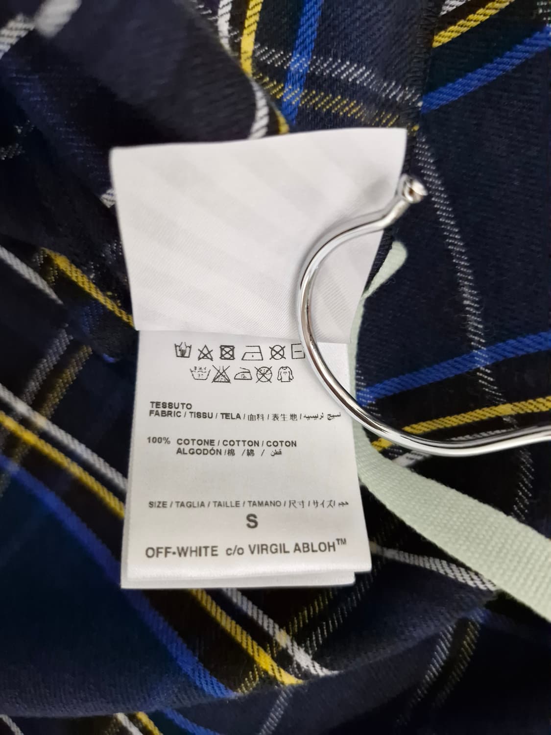 오프화이트(Off-White)플란넬 셔츠 블루 상품이미지8