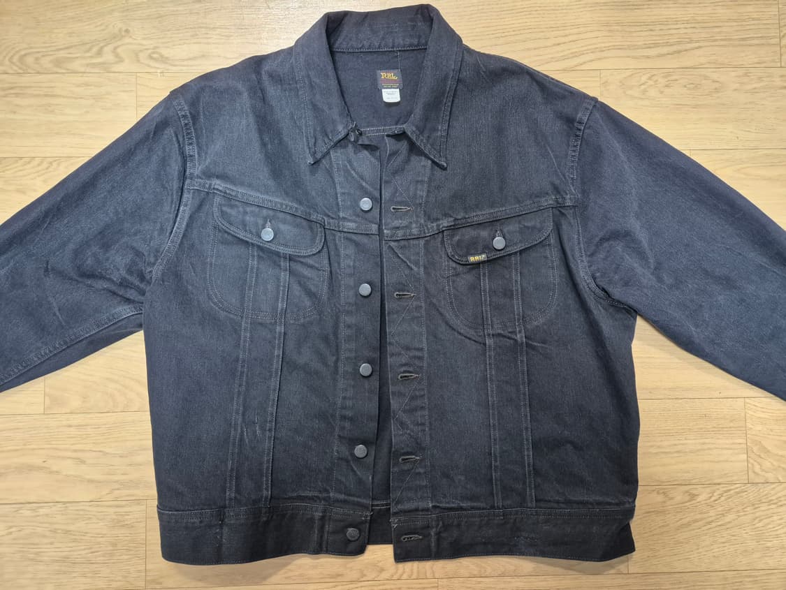 RRL 리랜드 Lot271 데님 트러커자켓 블랙 XXL 상품이미지2