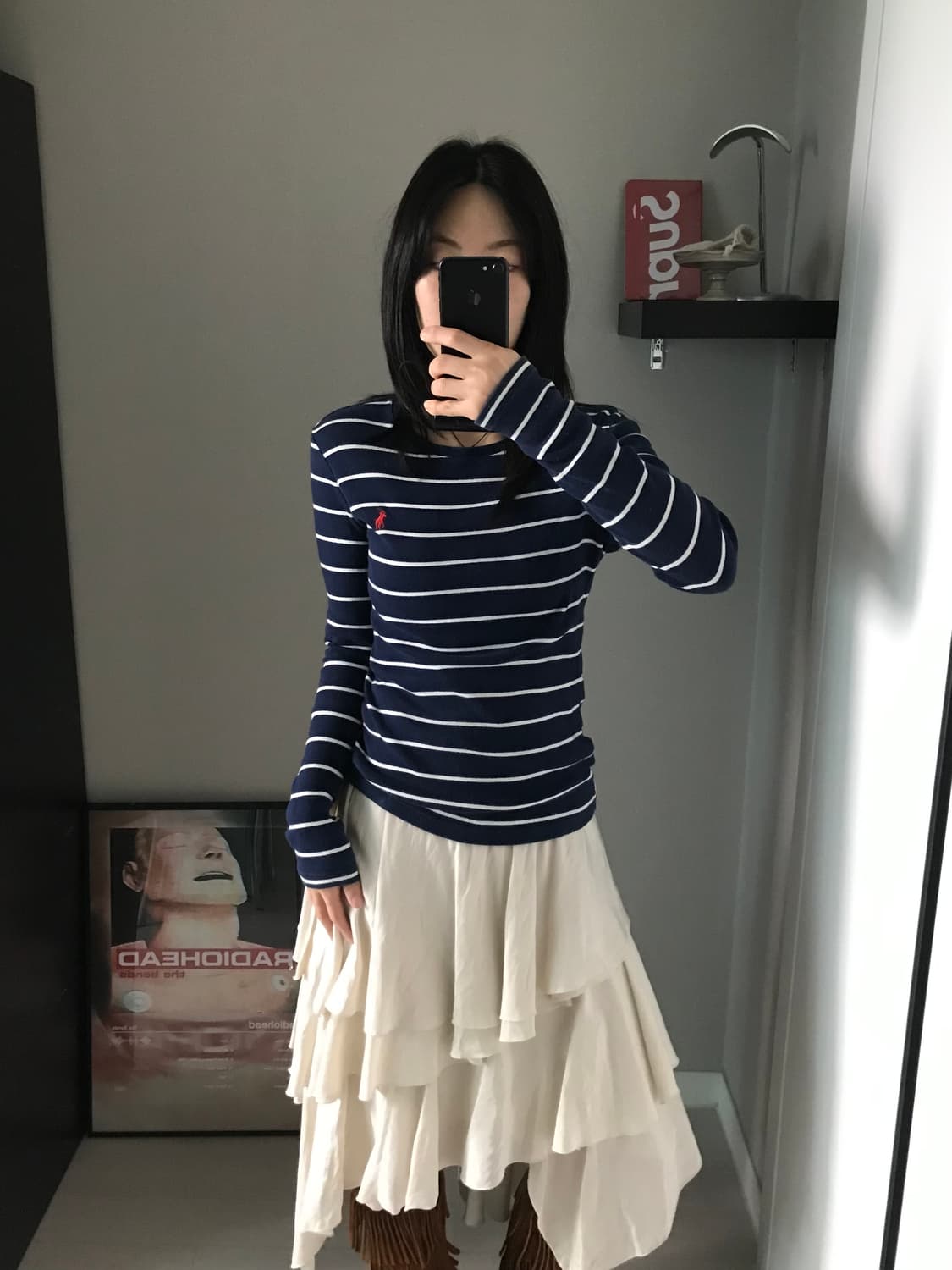 폴로 랄프로렌 포니로고 스트라이프 긴팔 롱슬리브티 상품이미지3