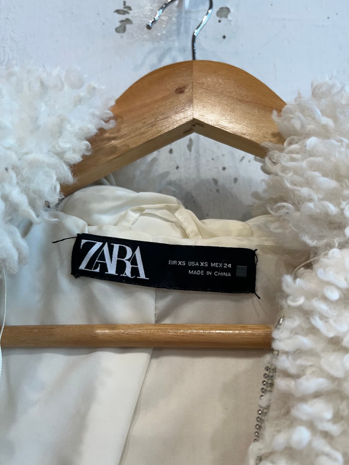 ZARA 자라 플리스 퍼 자켓 상품이미지4