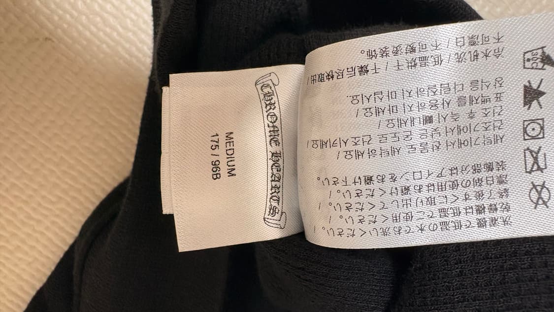 [새상품] 크롬하츠 버티컬 로고 써멀 집업 후디 블랙 블루 M 상품이미지4