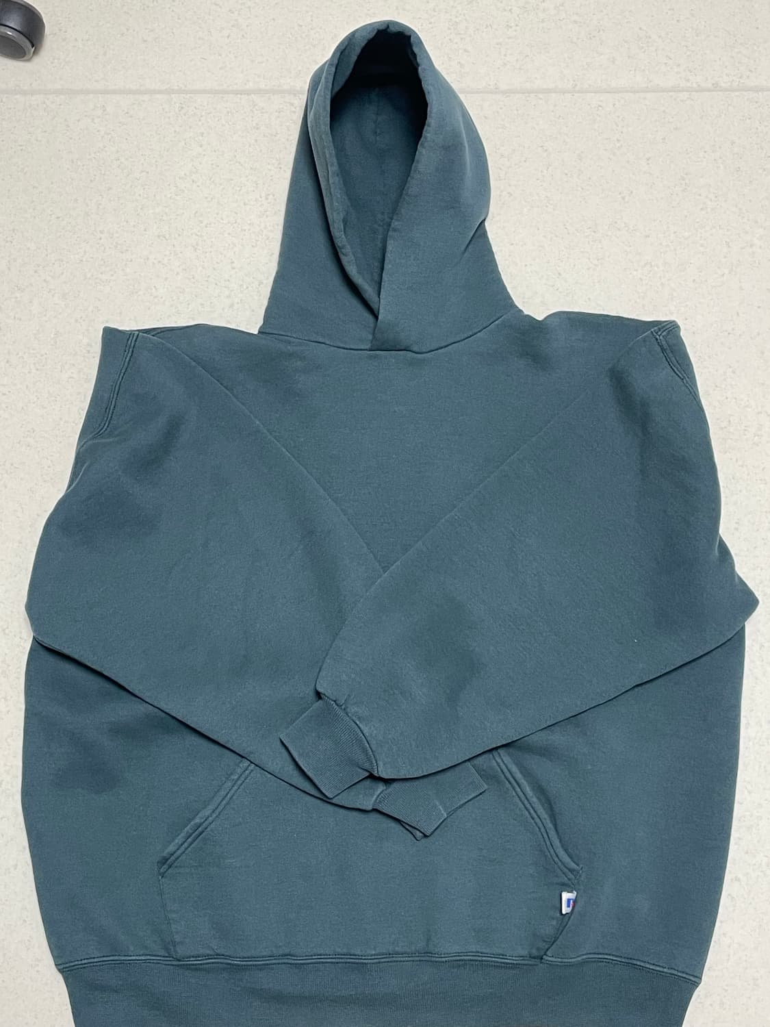 [한국XL]빈티지 러셀 에슬레틱 블랙그레이 후드 usa XXL 상품이미지1