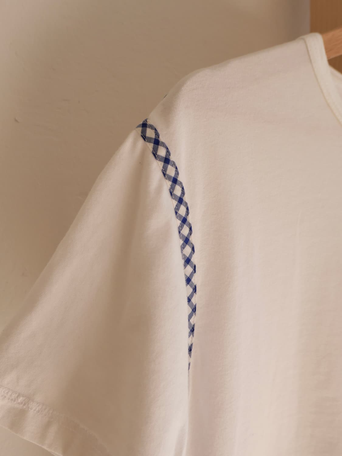 꼼데가르송 옴므 체크 스티치 반팔 상품이미지3