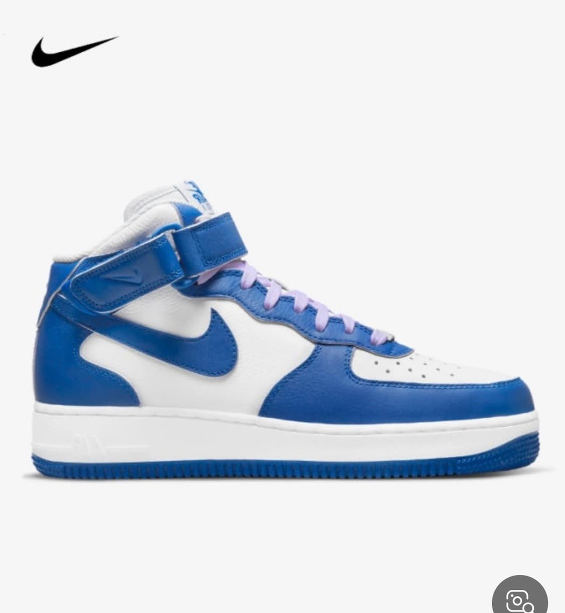 나이키 에어포스1 미드 블루 화이트 상품이미지2