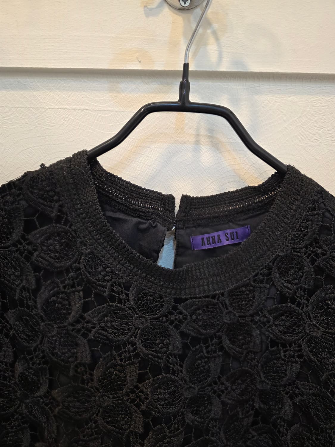 안나수이 블랙 레이스 블라우스 상품이미지1