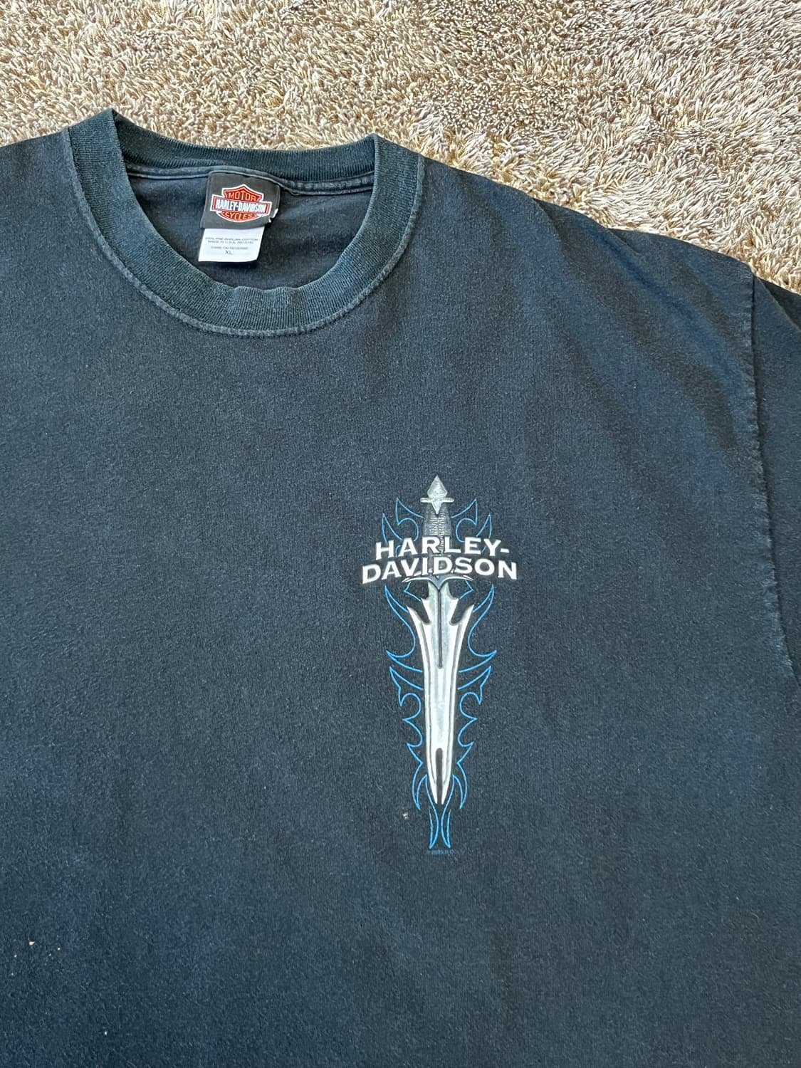 Vintage harley davidson tee 할리데이비슨 소드티셔츠 상품이미지1