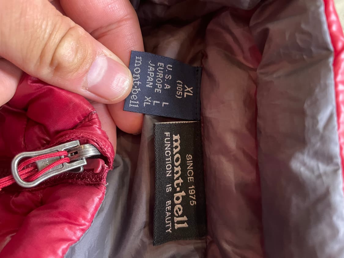 몽벨 Pertex EX800 패딩 XL 상품이미지5