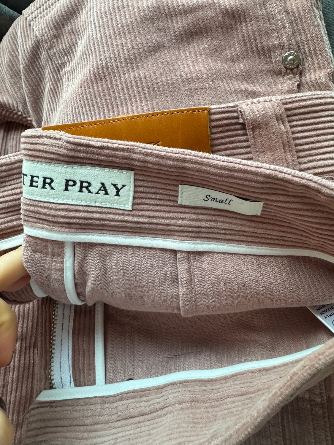 애프터 프레이 코듀로이 카펜터 팬츠 더스트 핑크 S 상품이미지2