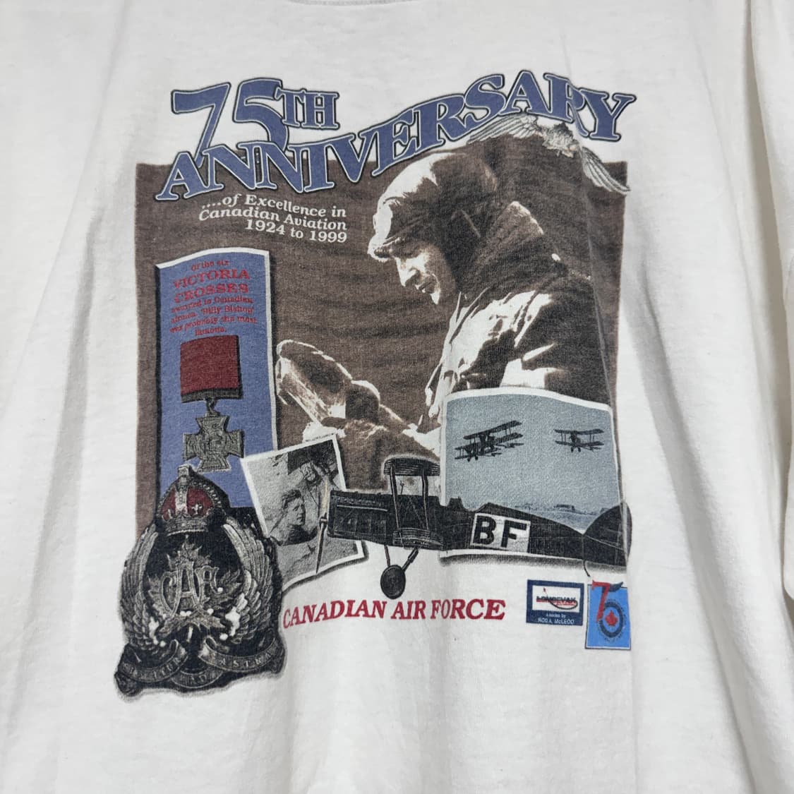 GILDAN 캐나다 공군 75주년 반팔티 XL 상품이미지3