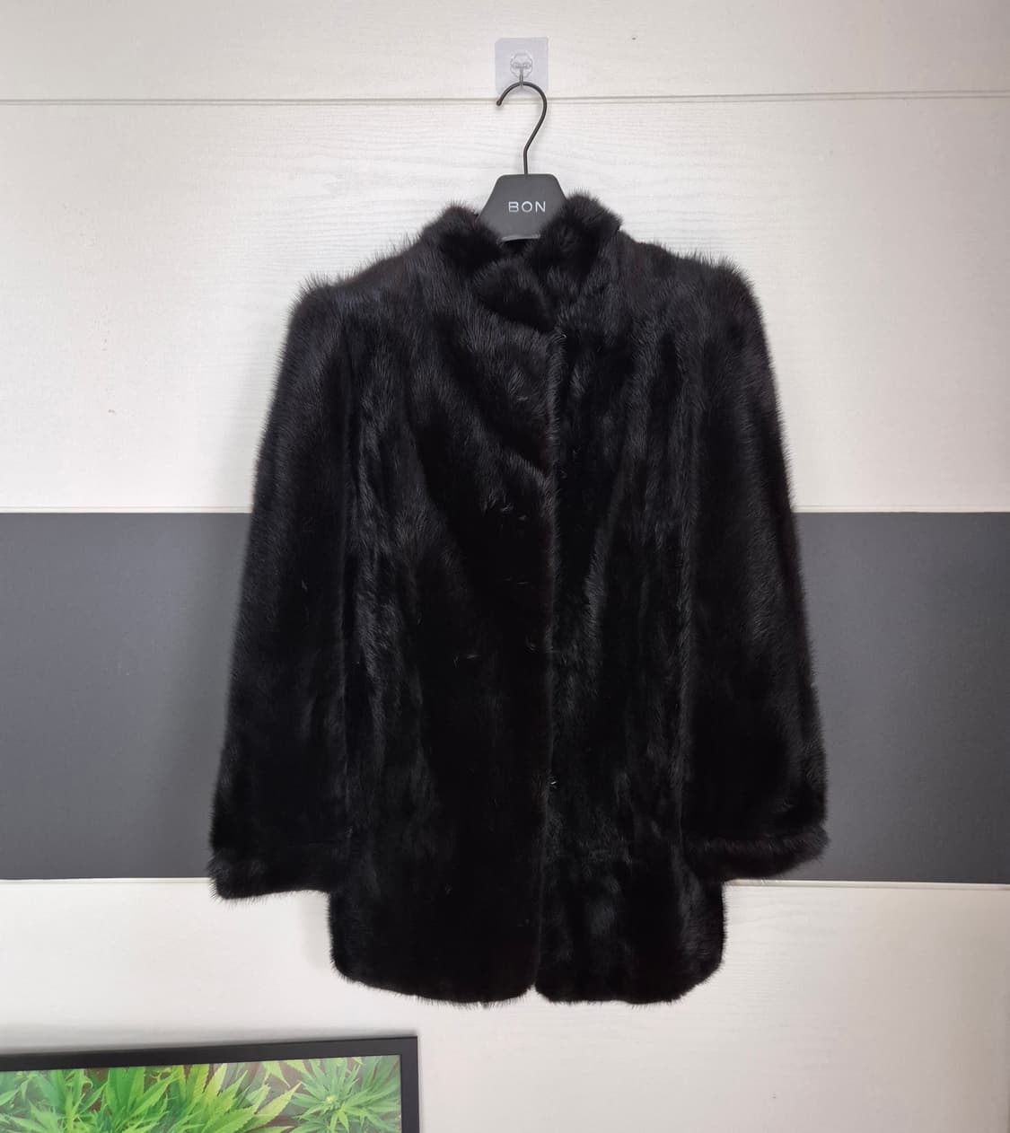 블랙밍크퍼.Mink Fur.Vintage 상품이미지1