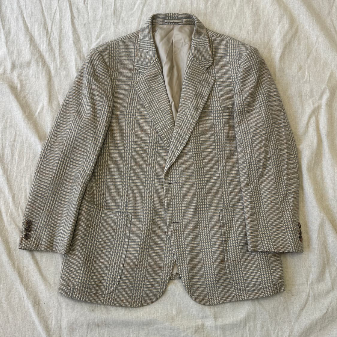 버버리 90s 빈티지 재팬 프레피 울 체크 자켓 95 상품이미지1