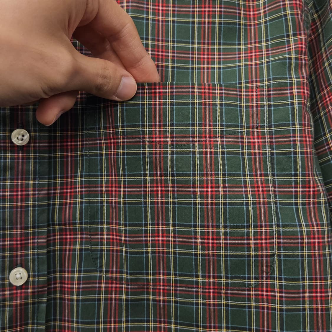 엘엘빈 클래식 스카치 플래드체크 버튼다운 셔츠 N1126 상품이미지3