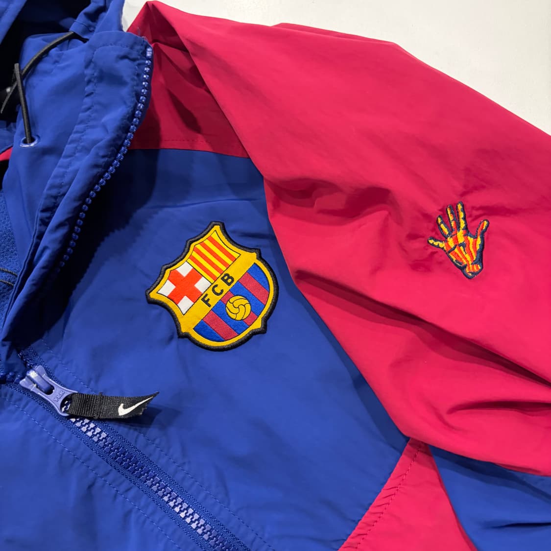 [L] 나이키 FC 바르셀로나 아노락 바람막이 블루/레드 D519 상품이미지4