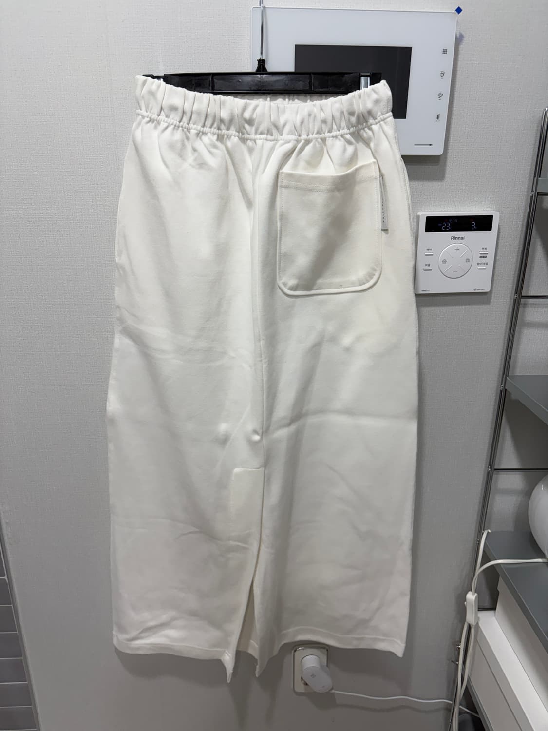 트리밍버드 트레이닝스커트 화이트 상품이미지2