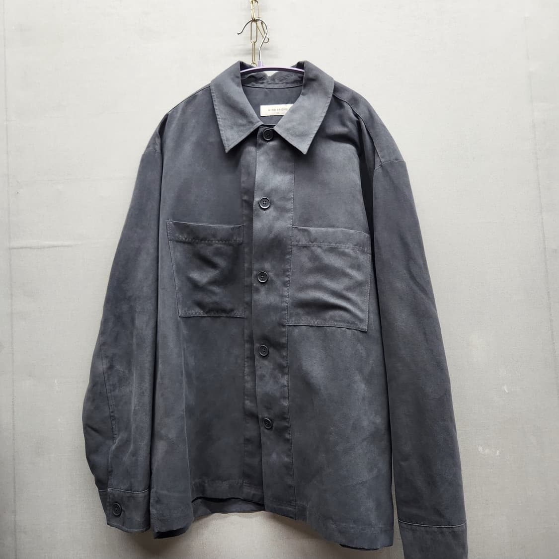 마인드브릿지 스웨이드 빅 투포켓 셔츠 L(XL) 상품이미지1