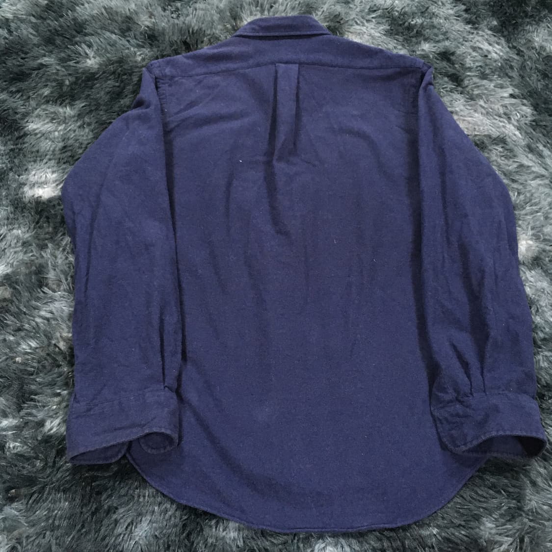 투티/0327 폴로 랄프로렌 울 캐시미어 긴팔셔츠 네이비 퍼플 클래식 핏 상품이미지3