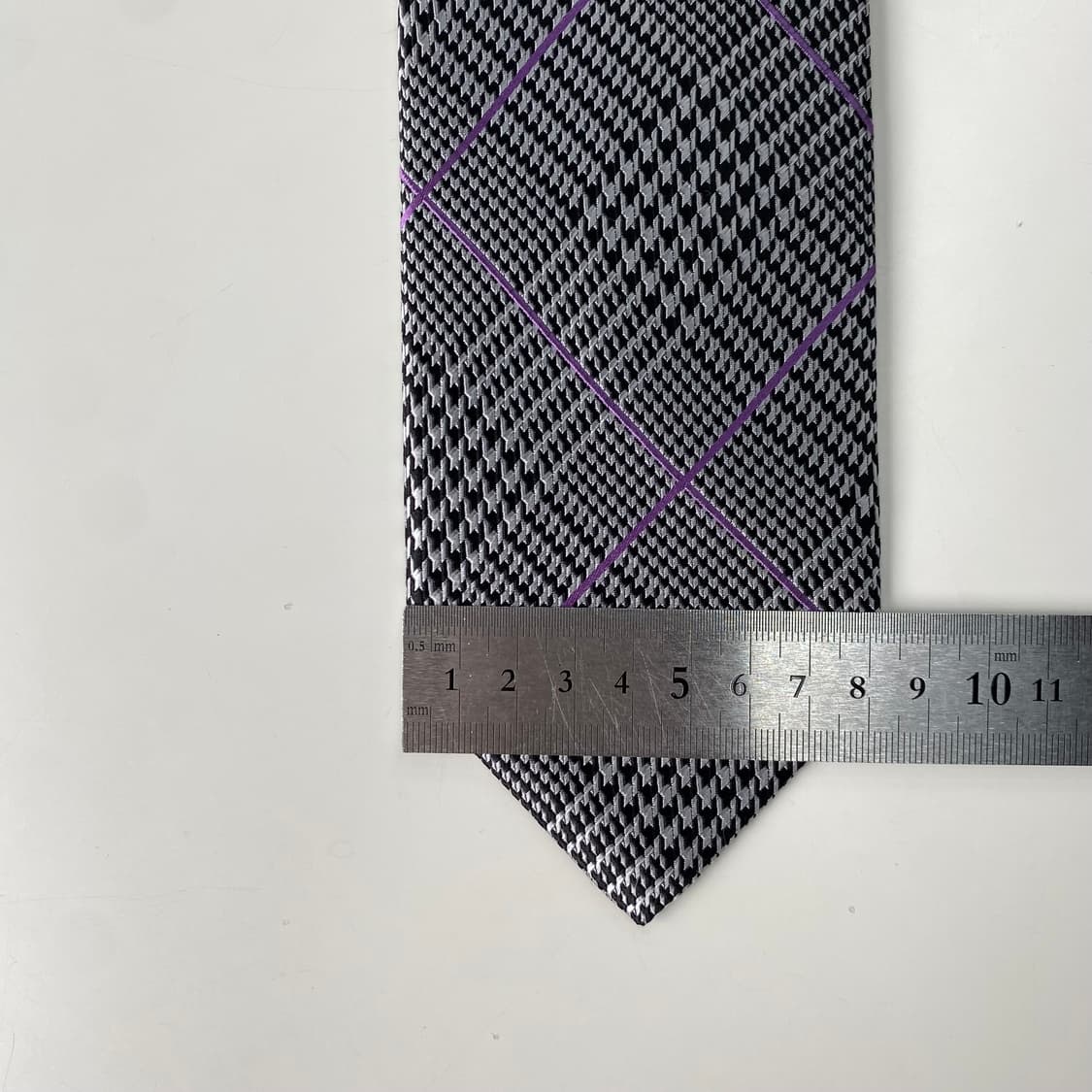 택달린 미사용품 폴스튜어트 (Paul Stuart) 정품 명품 체크넥타이 상품이미지8