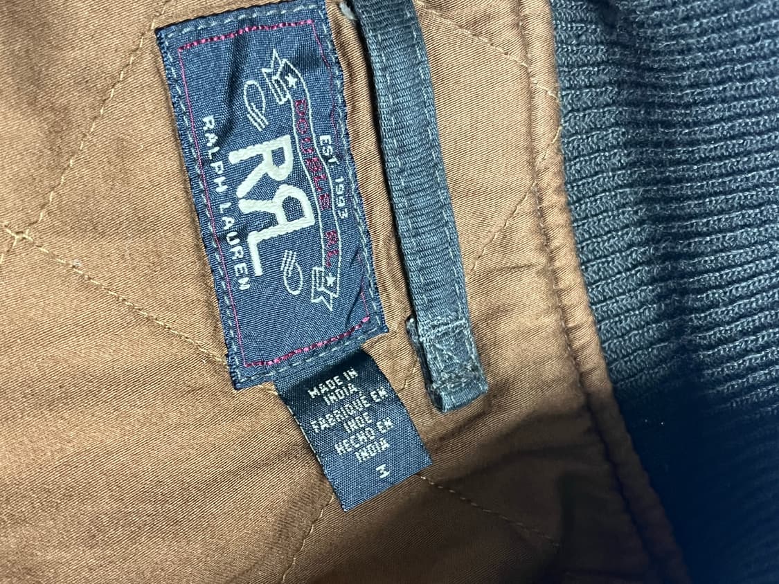 더블알엘 RRL 래더 트림 코튼 보머 자켓 [M] 상품이미지4