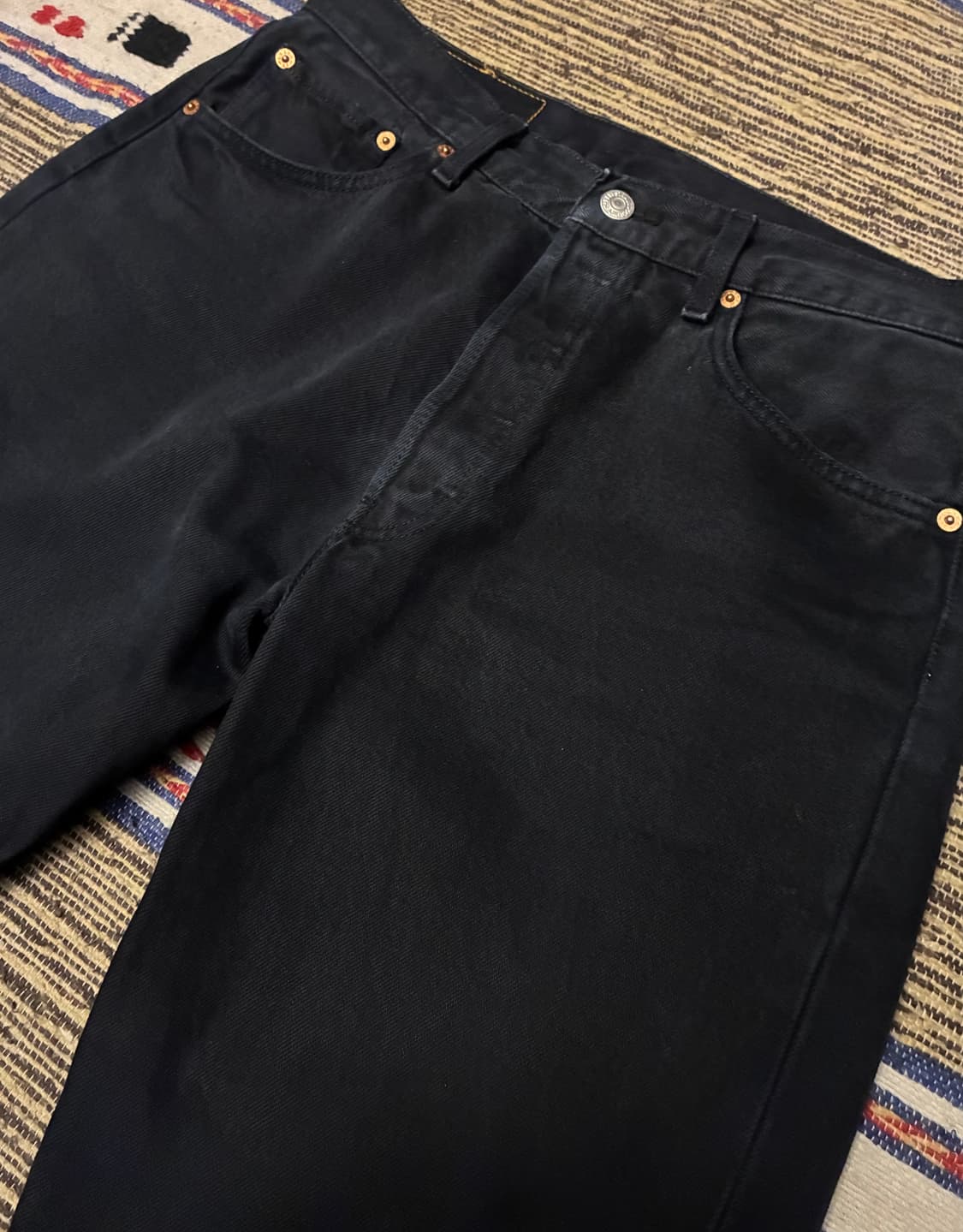 (32)00s 빈티지 리바이스 501 흑청 데님 블랙진 청바지 상품이미지2