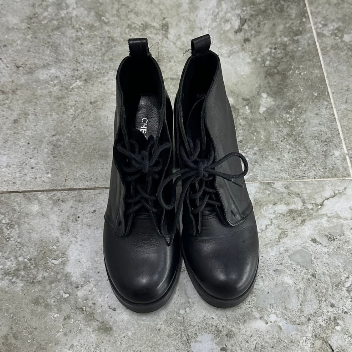 칩먼데이 가죽 통굽 슈즈 상품이미지3