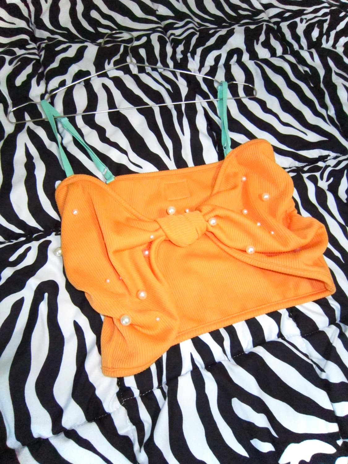 Cutie Gyaru Beads ribbon Top  상품이미지2