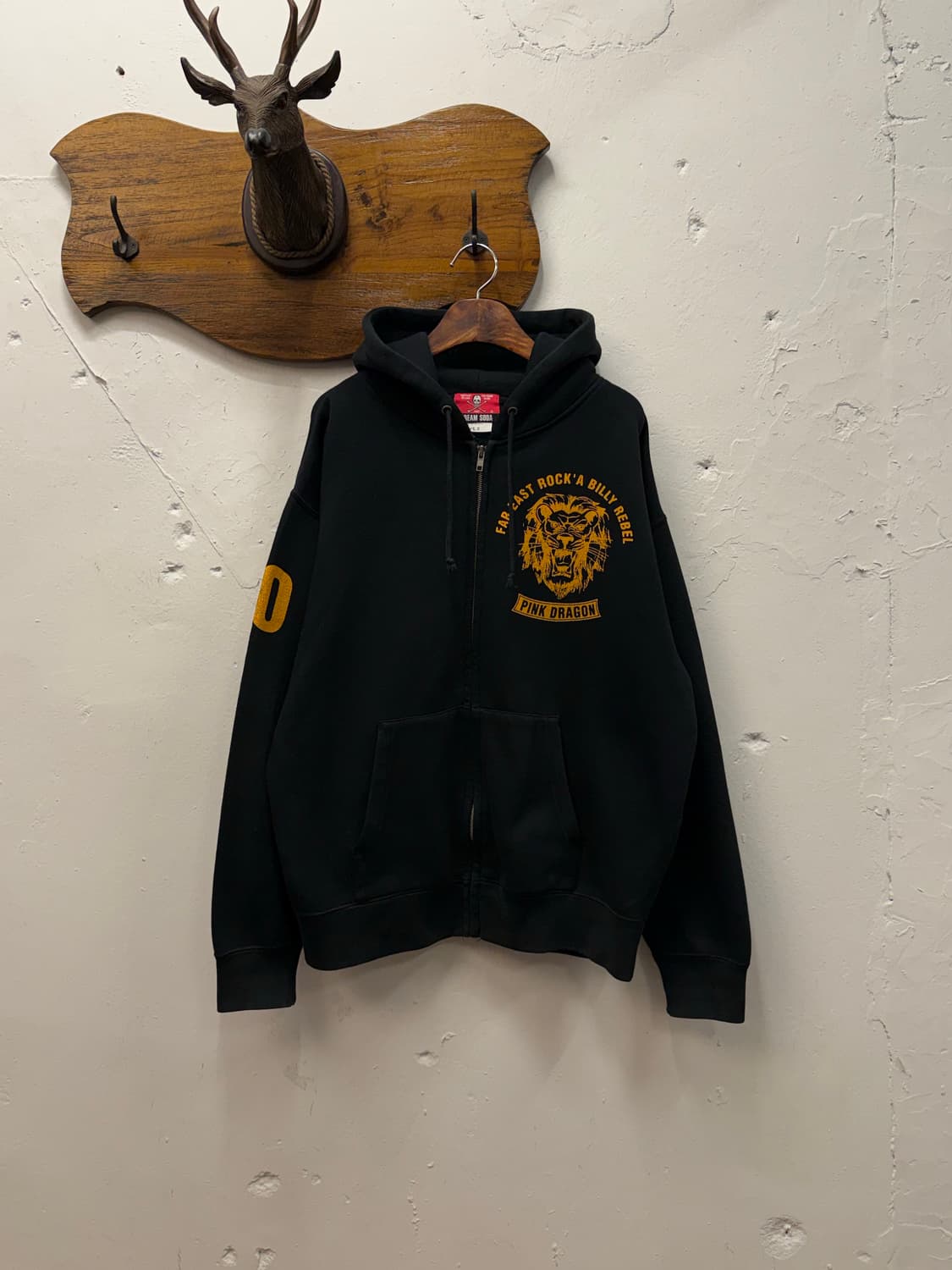 L) Cream Soda Pink Dragon Zip-Up Hoodie 상품이미지2