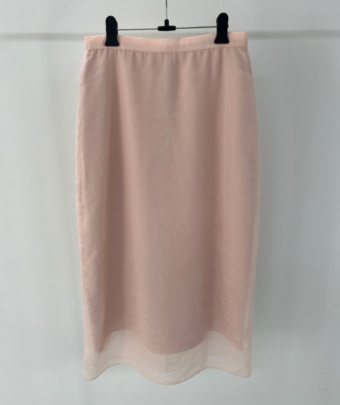새상품) 리어스 글로우레이어 스커트 피치핑크 S 상품이미지5