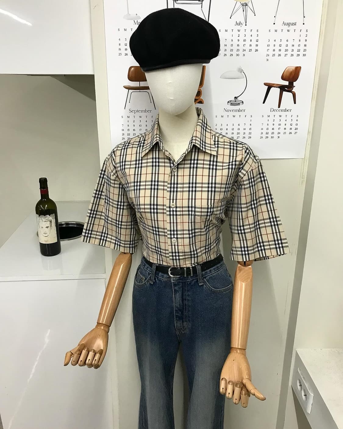 버버리 노바체크 반팔 셔츠 상품이미지1