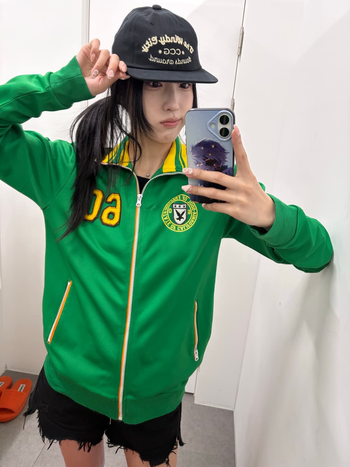 y2k 패치 디테일 트랙탑 상품이미지3