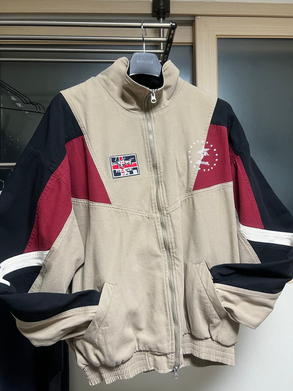 [2] 아오이로 옥스포드 샌드 플레임 워시드 자켓 상품이미지1