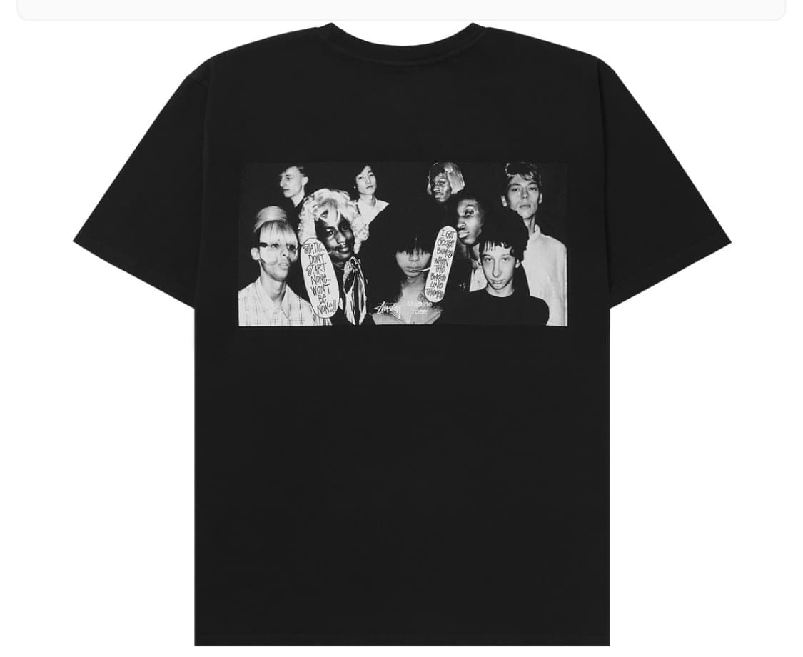 L) 스투시 마틴 로즈 피그먼트 다이드 티셔츠 블랙 상품이미지1