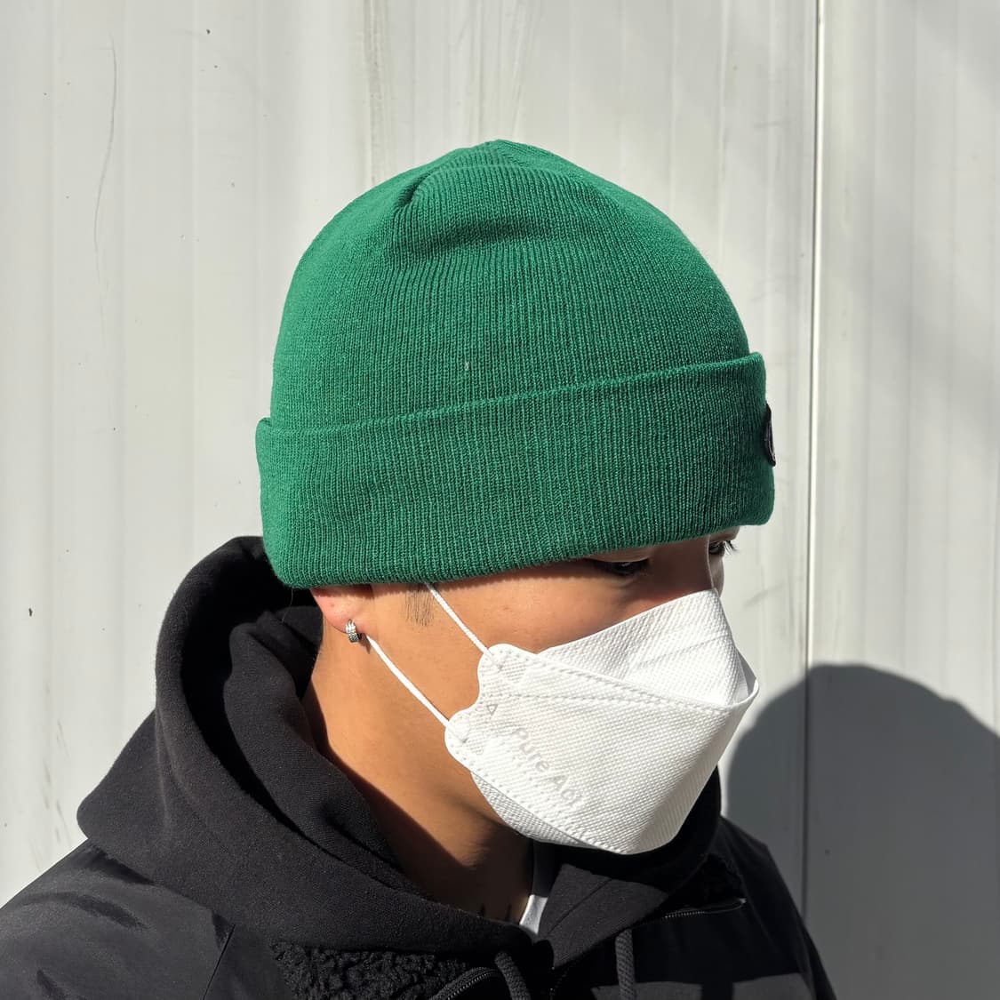 Peaches. 'Oval Logo' 니트 비니 (Green) 상품이미지5