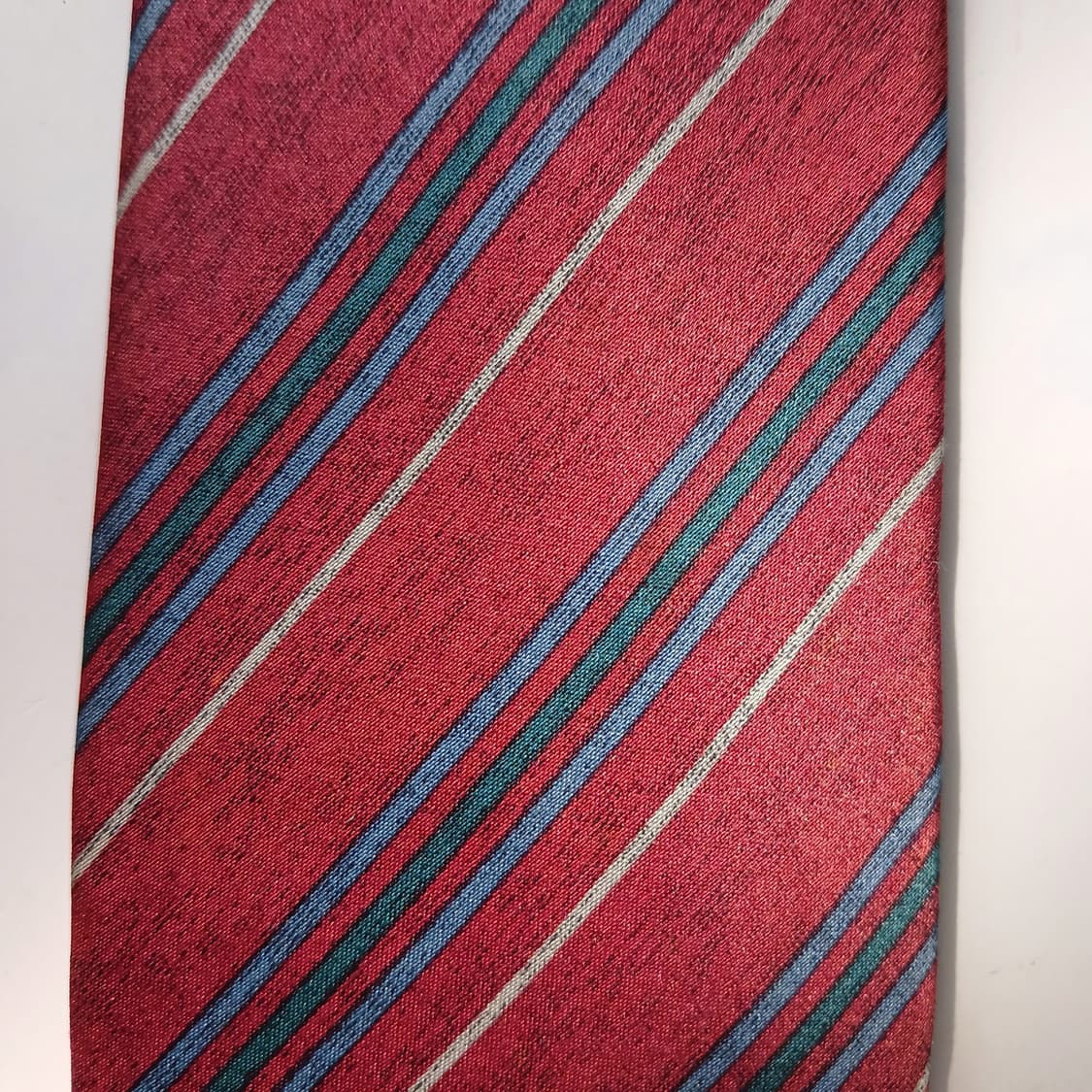 피에르 발망 실크 레드 스트라이프 넥타이 8cm B등급 E765
 상품이미지4