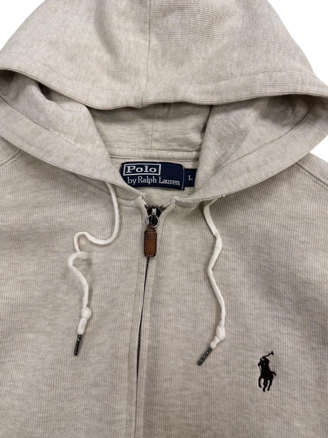 00년대 폴로 투웨이 후드집업 베이지 (L) 상품이미지4