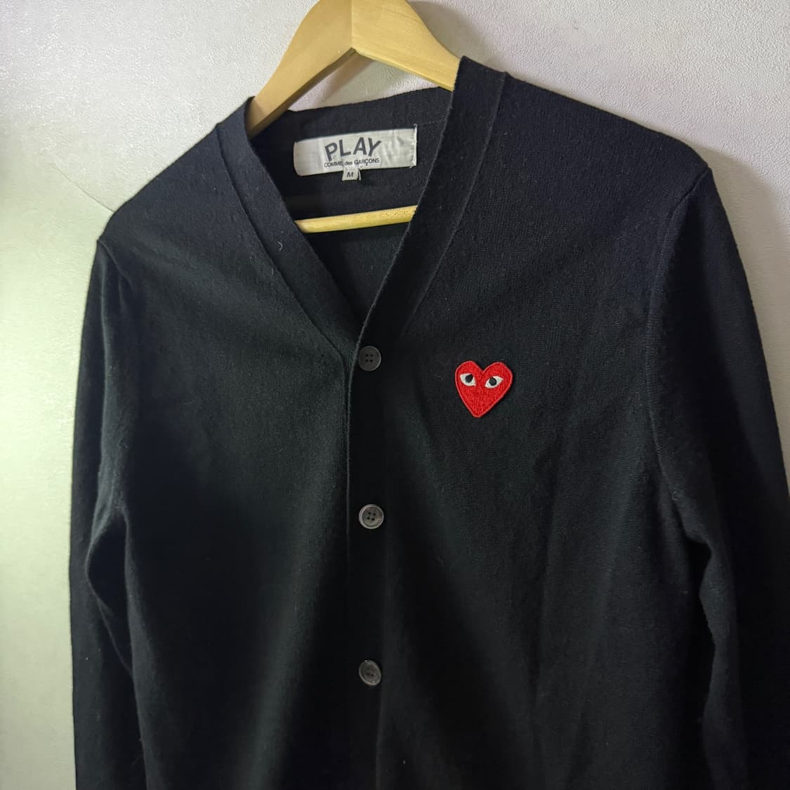 꼼데가르송 하트로고 가디건 M (남성 95-슬림 100) 상품이미지10