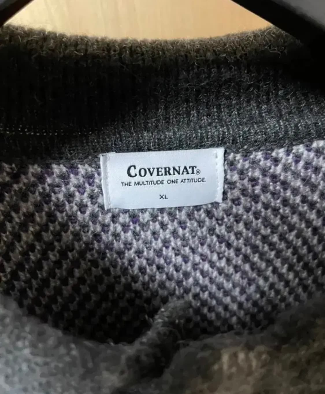 커버낫 아가일 모헤어 니트 XL 상품이미지3