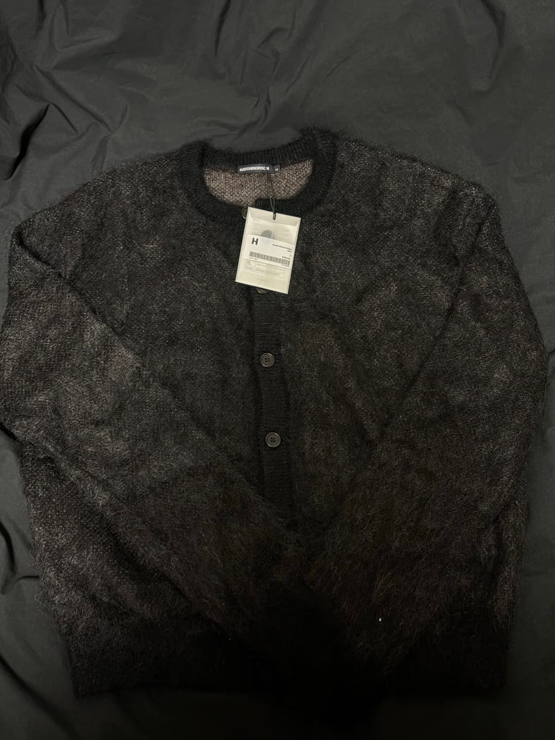 해칭룸 하나비 모헤어 가디건 블랙 3size 상품이미지3