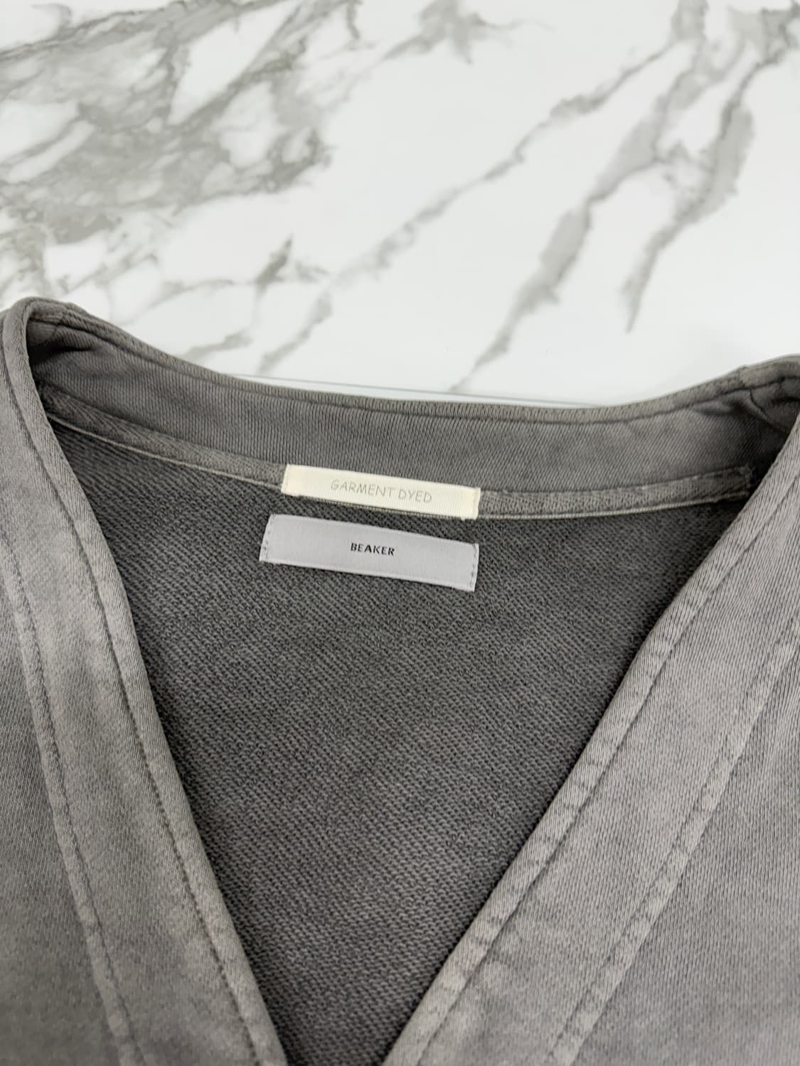 비이커 가먼트다잉 코튼 가디건 상품이미지3