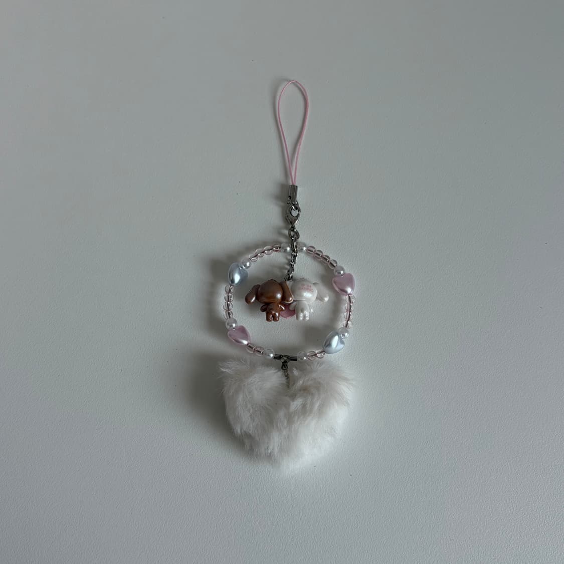 산히오 슈가바니즈 헤이세이 후와후와 하트 스트랩 키링 상품이미지4