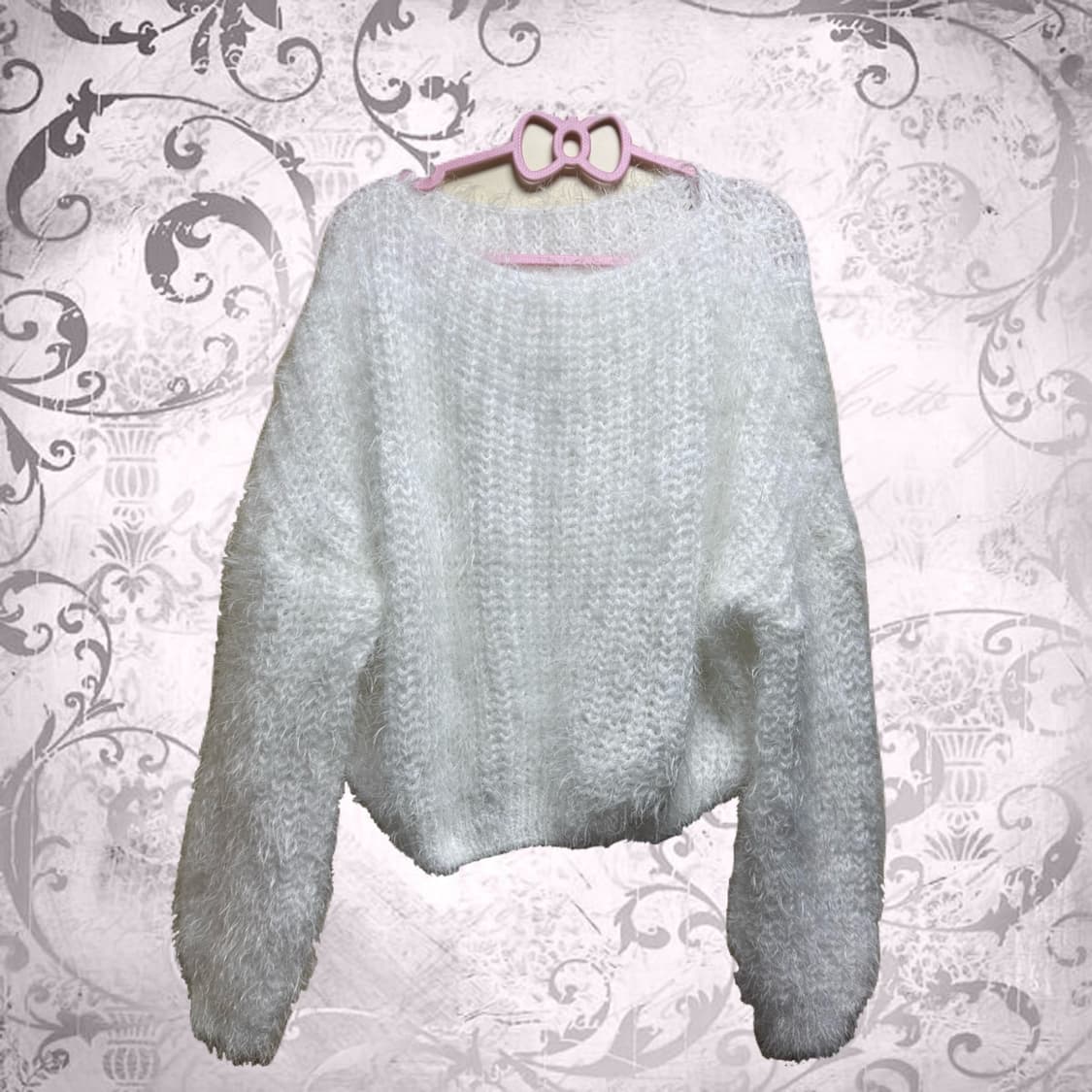 갸루 앙고라 니트 상품이미지1