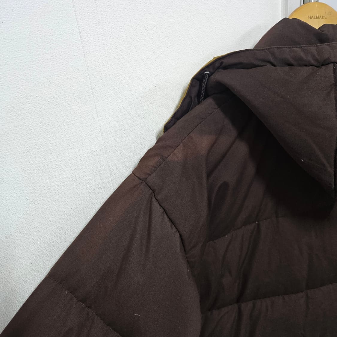 M 100-105) 유니클로 빈티지 브라운 덕다운 패딩 상품이미지5