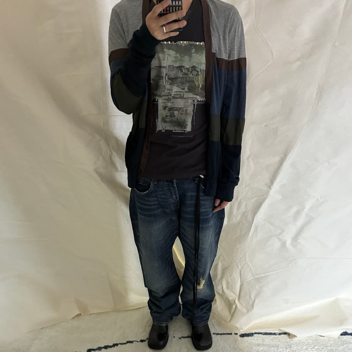 Kolor Multi-Tone  Color-Block Cardigan 상품이미지2