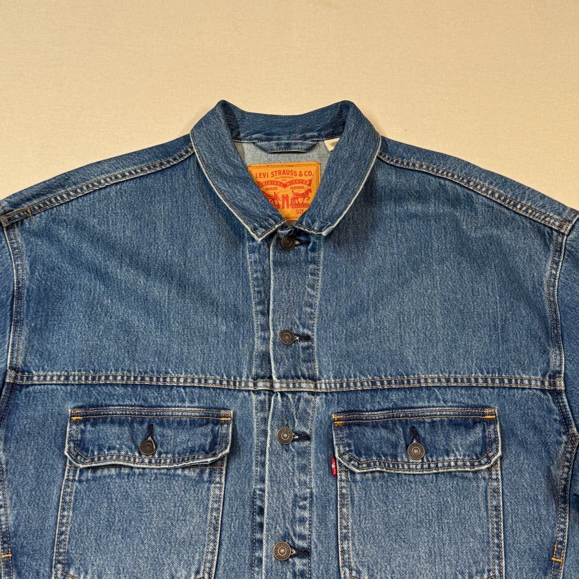 L) 리바이스 2세대 오버핏 데님 트러커 자켓 블루 상품이미지3
