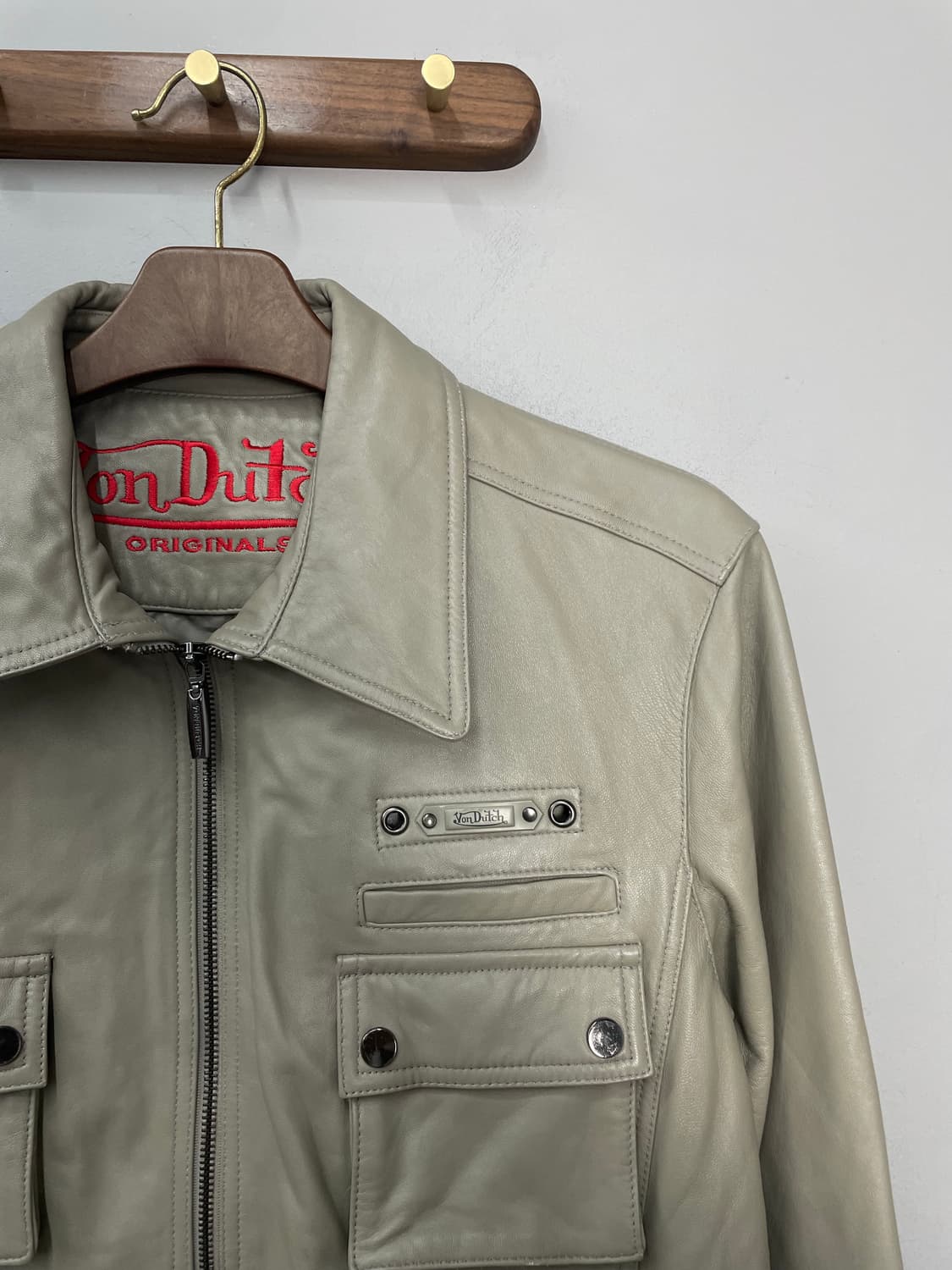 본더치 포켓 유틸리티 양가죽 레더 자켓 H2205 상품이미지3