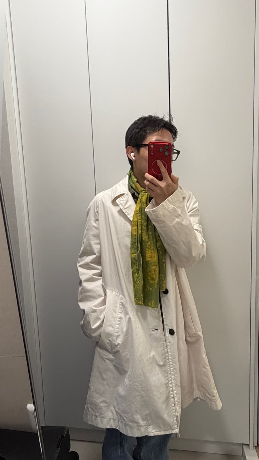 아크네 스튜디오 아이보리 포인트 봄 코트 상품이미지2