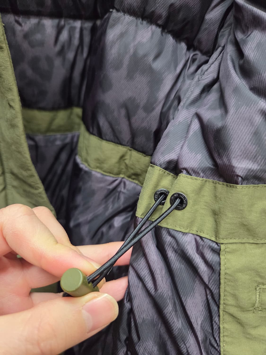 코오롱스포츠 라쿤퍼 구스다운 롱패딩 상품이미지7