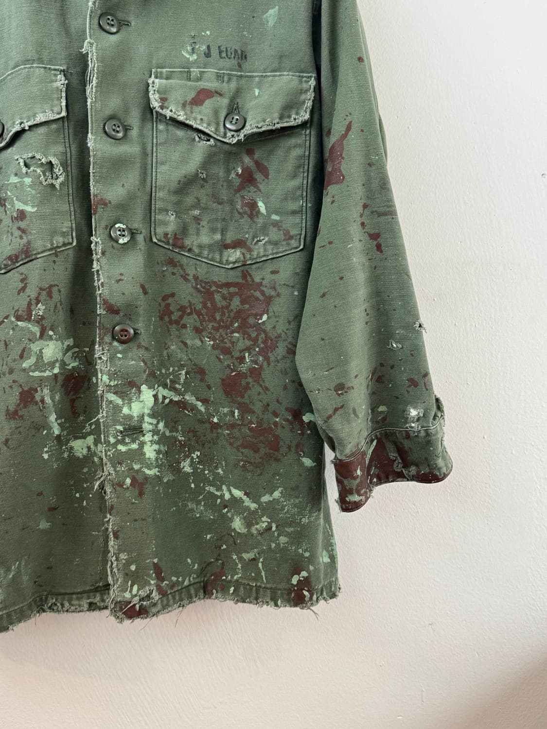 70's Us army OG-107 button up shirt 상품이미지5