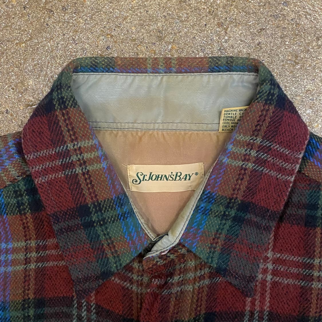 USA 미국 빈티지 세인트존스베이 체크 셔츠 남방 상품이미지3